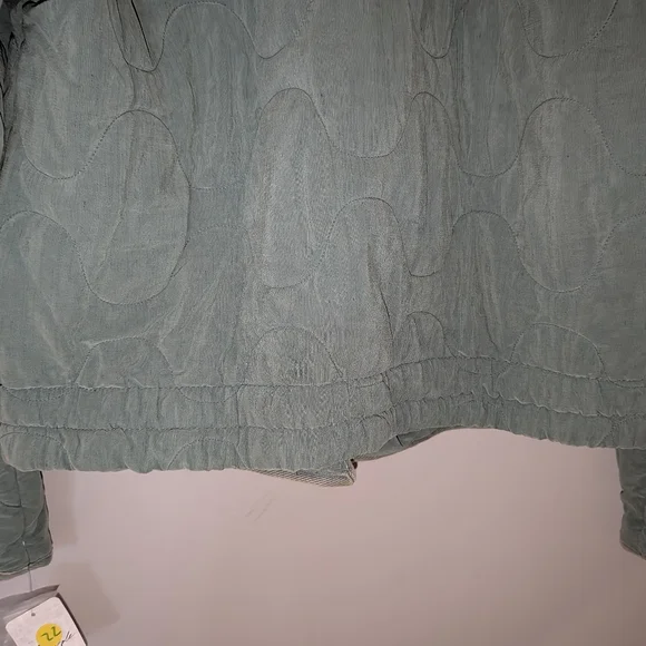 Free People Aura Liner Jacket In Emerald Spell - Picture 9 of 9